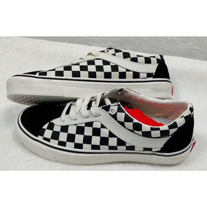 VANS Bold NI Checkerboard Black/True White Skate Shoes M 7, W 8.5 vn0a3wlpr6r